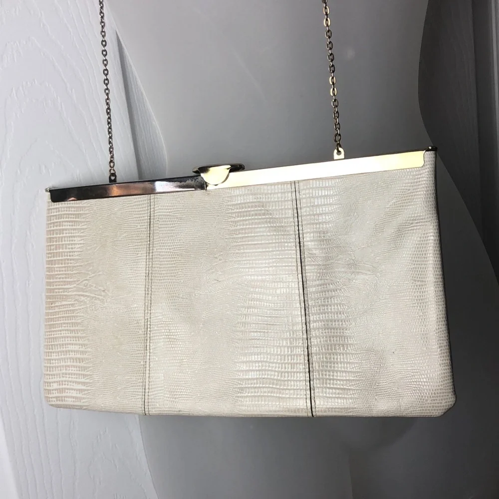 VTG Etra Chic Retro Leather Clutch - Picture 1 of 13